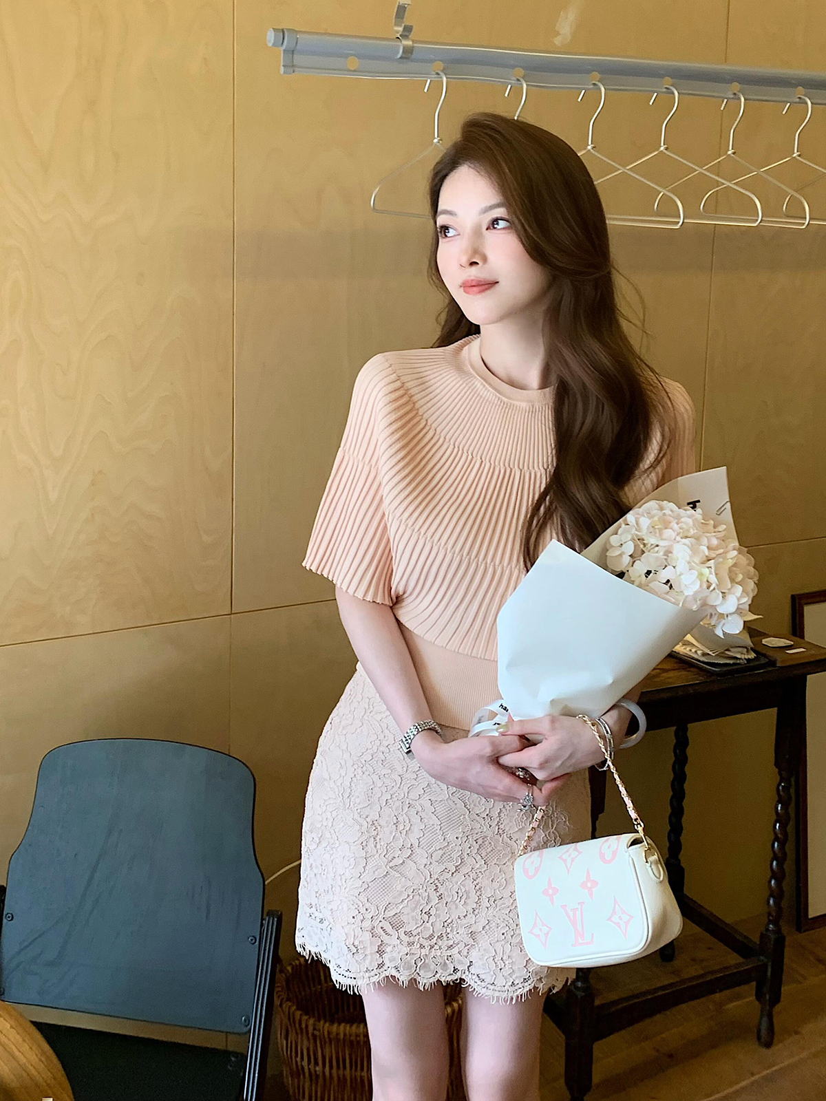 Summer Korean Style Slimming Pleated Solid Ice-Feel Top - Style f821fe - Image 2